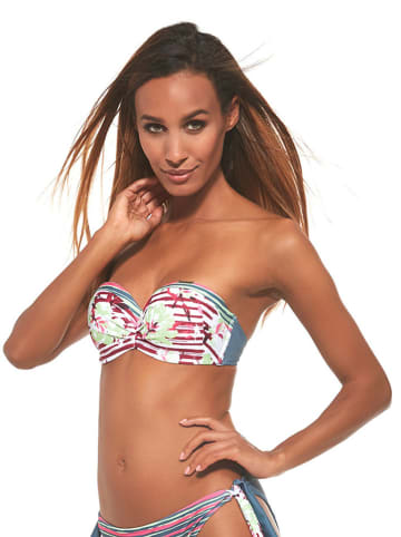 Kris Line Bikinitop "Elba" wit/meerkleurig