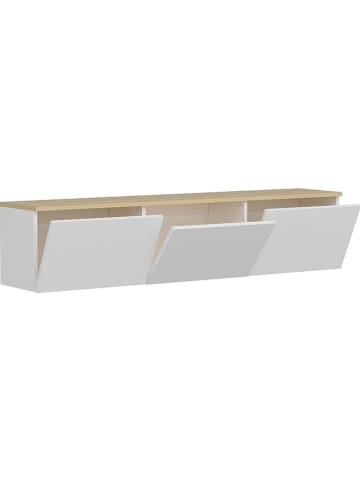 Scandinavia Concept TV-Regal "Neon" in Weiß/ Eiche - (B)160 x (H)35 x (T)32 cm