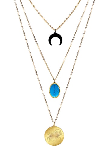 LA CHIQUITA Vergulde ketting met sierelementen - (L)50 cm