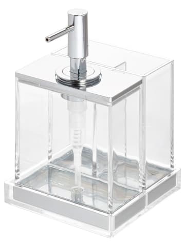 Idesign Zeepdispenser "Clarity" transparant - (B)13 x (H)19 x (D)11,5 cm