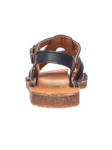 El Naturalista Leren sandalen donkerblauw