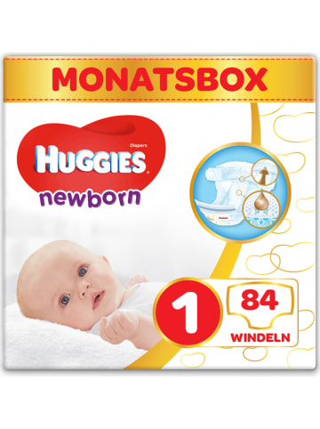 HUGGIES-DryNites Monatspackung Windeln "Newborn" Gr. 1, 2-5 kg (84 Stück)
