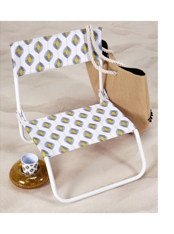 Garden Spirit Składane krzesło "Chaise" w kolorze białym - 52 x 37 x 50,5 cm