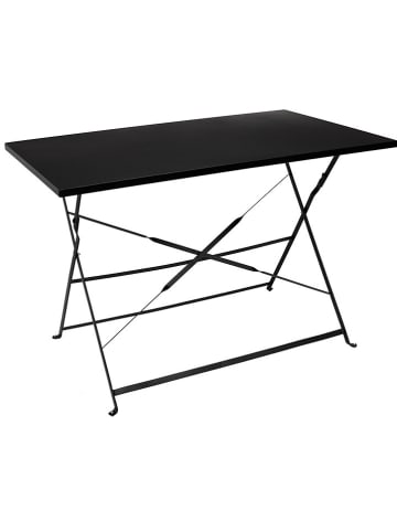 Garden Spirit Gartentisch in Schwarz - (B)110 x (H)70 x (T)71 cm