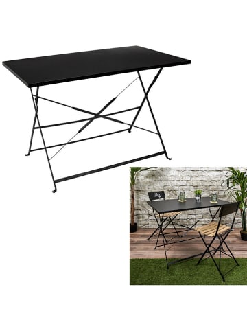 Garden Spirit Gartentisch in Schwarz - (B)110 x (H)70 x (T)71 cm