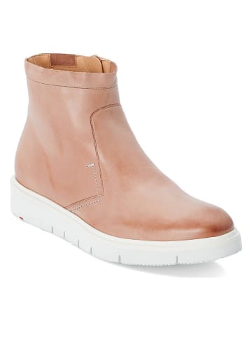 LLOYD Skórzane botki w kolorze jasnobrązowym