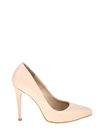 Lizza Shoes Leder-Pumps in Beige