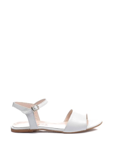 Lizza Shoes Skórzane sandały w kolorze białym