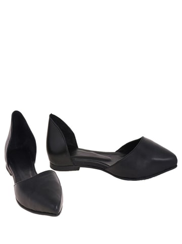 Lizza Shoes Skórzane baleriny w kolorze czarnym