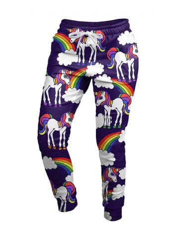 Mr GUGU & MISS GO Sweatbroek paars/meerkleurig