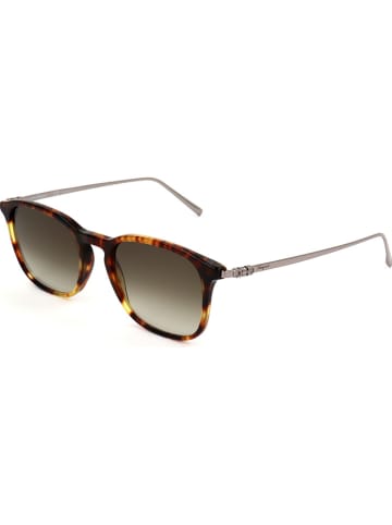 Salvatore Ferragamo Męskie okulary przeciwsłoneczne w kolorze brązowym
