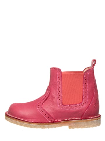 POM POM Leder-Chelsea-Boots in Pink