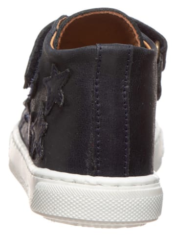 POM POM Skórzane sneakersy w kolorze granatowym