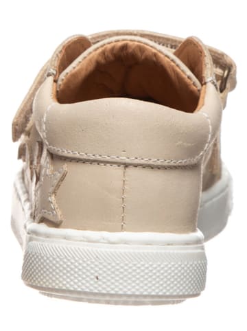 POM POM Leder-Sneakers in Creme