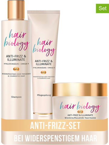 Hair biology 3tlg. Haarpflege-Set "Anti-Frizz & Illuminate"