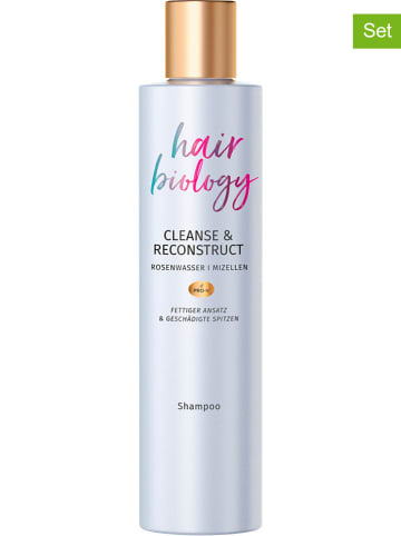 Hair biology 2er-Set: Shampoos "Cleanse & Reconstruct", je 250 ml