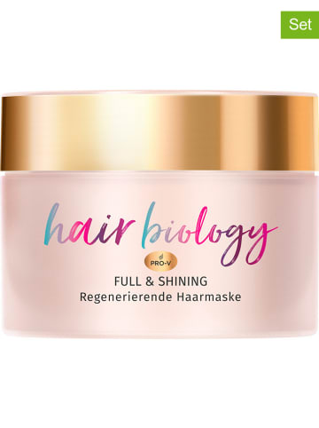 Hair biology 2er-Set: Haarmasken "Full & Shining", je 160 ml