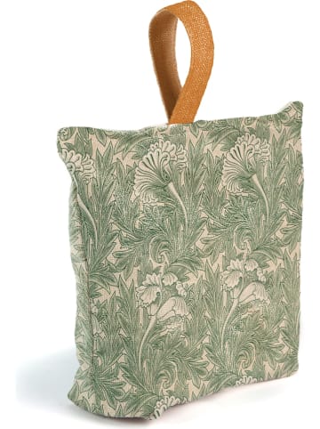 Tierra Bella Deurstopper "Green Flowers" groen/beige - (L)22 x (B)10 cm