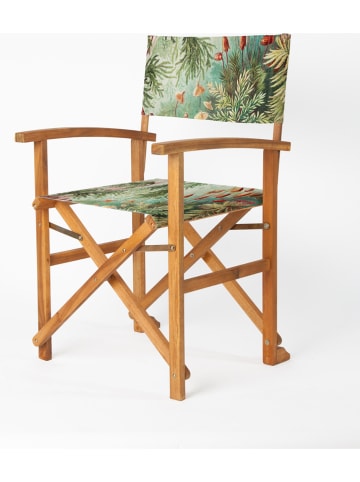 Really Nice Things Krzesło składane w kolorze zielono-jasnobrązowym - 52 x 87,5 x 51 cm