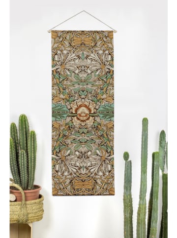 Tierra Bella Wandteppich "Victoria" in Beige/ Grün - (L)155 x (B)40 cm