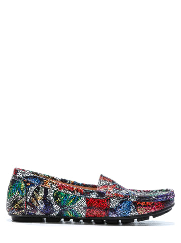 Zapato Leder-Mokassins in Bunt