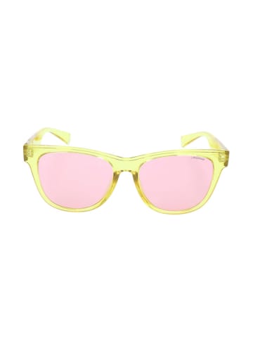 Polaroid Damskie okulary przeciwsłoneczne w kolorze jasnoróżowo-żółtym