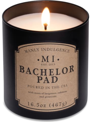 Colonial Candle Duftkerze "Bachelor Pad" in Schwarz - 467 g