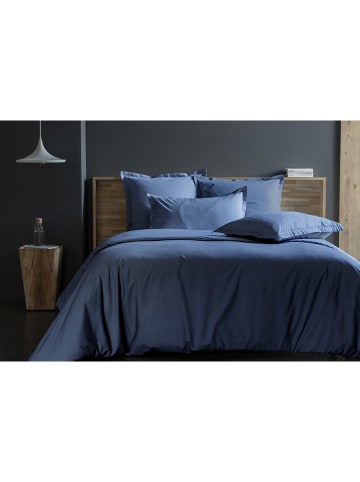 Soft by Perle de Coton Perkal dekbedovertrek blauw