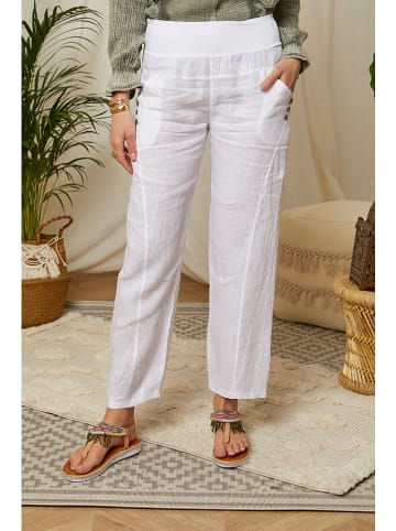 Lin Passion Leinen-Hose in Weiß