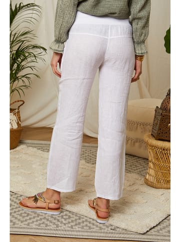 Lin Passion Leinen-Hose in Weiß