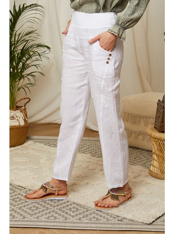 Lin Passion Leinen-Hose in Weiß