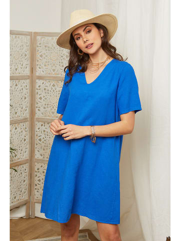 Lin Passion Linnen jurk blauw