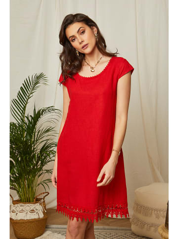 Lin Passion Linnen jurk rood