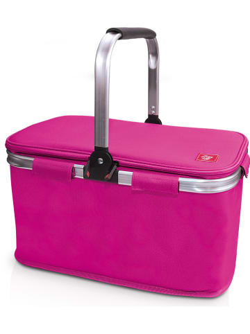 IRIS Isolier-Picknickkorb in Pink - (B)43 x (H)27 x (T)24 cm