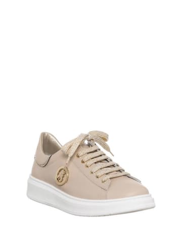 Patrizia Pepe Leder-Sneakers in Beige