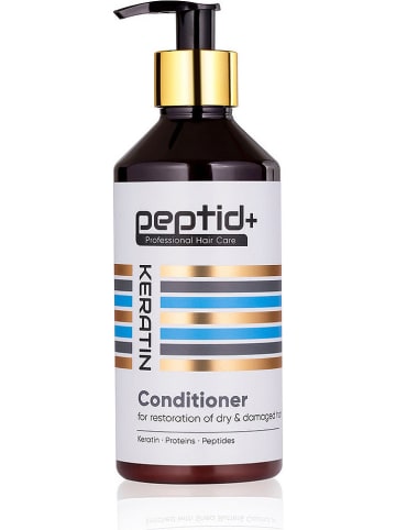 Peptid+ Odżywka do włosów "Keratin" - 350 ml