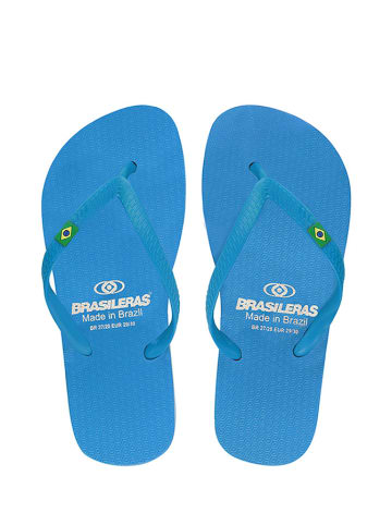 Brasileras Teenslippers "Clasica Brasil" lichtblauw