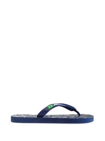 Brasileras Teenslippers donkerblauw/meerkleurig