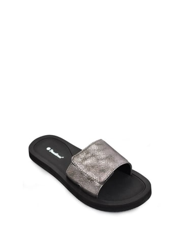 Brasileras Slippers zilverkleurig/zwart