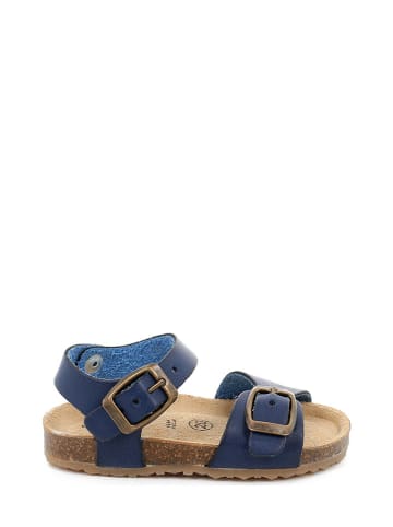 Grünland Skórzane sandały w kolorze niebieskim