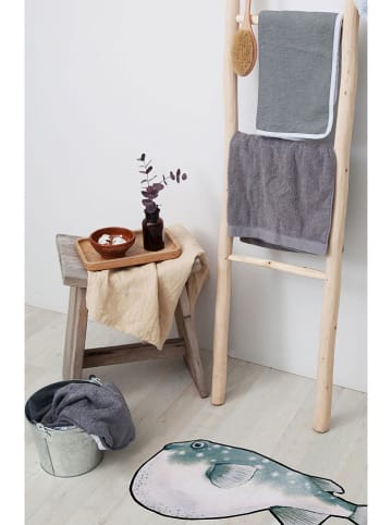 Madre Selva Badmat "Fish" blauw - (L)70 x (B)50 cm