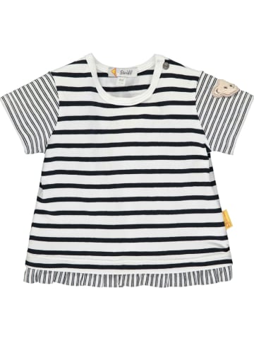 Steiff Shirt donkerblauw/wit