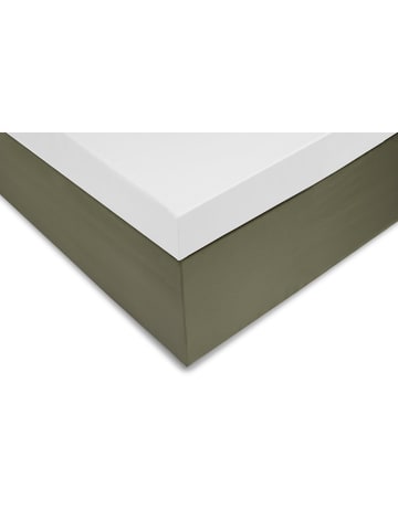 Zo!Home Satynowe prześcieradło "Satinado" w kolorze białym na topper z gumką