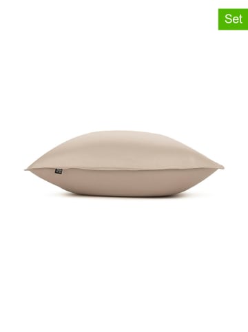 Zo!Home 2-delige set: satijnen kussenslopen "Satinado" beige