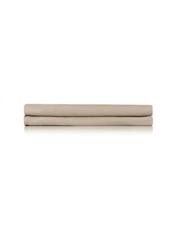 Zo!Home Satin-Topper-Spannbettlaken "Satinado" in Beige