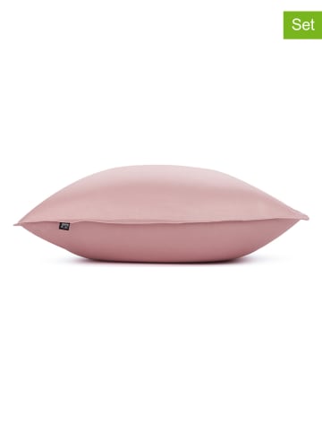 Zo!Home 2er-Set: Satin-Kissenbezüge "Satinado" in Rosa