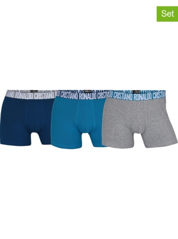 CR7 3er-Set: Boxershorts in Blau