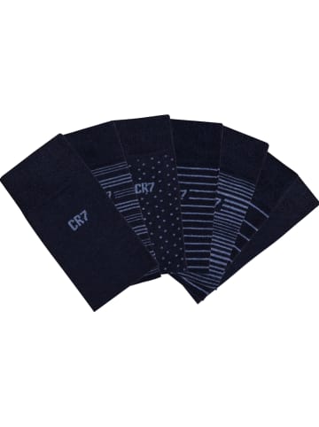 CR7 Skarpety (7 par) w kolorze granatowym