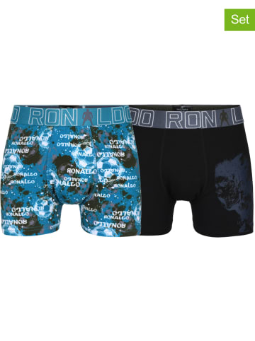 CR7 2-delige set: boxershorts blauw/zwart