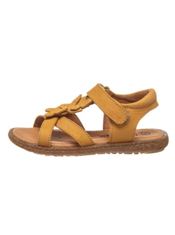 kmins Leder-Sandalen in Senf